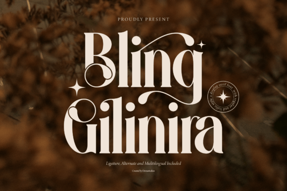 Bling Gilinira Font - Featured Image