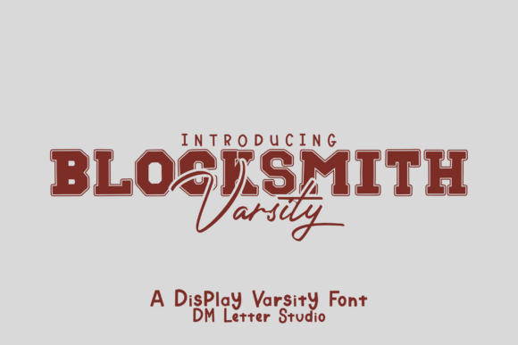 Blocksmith Varsity Font - Featured Image