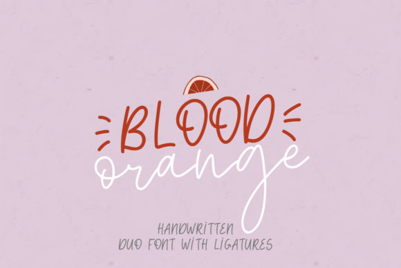 Blood Orange Duo Font - Featured Image