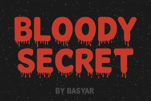Bloody Secret Font - Featured Image