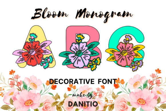 Bloom Monogram Font - Featured Image