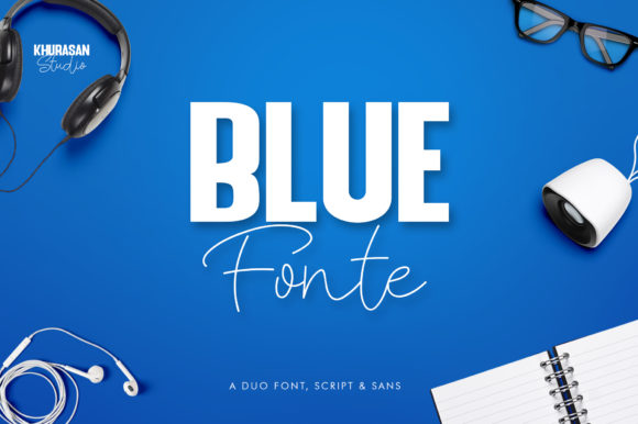 Blue Fonte Duo Font - Featured Image