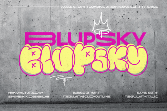 Blupsky Font - Featured Image