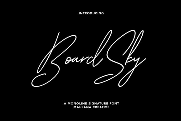 Boardsky Font - Featured Image