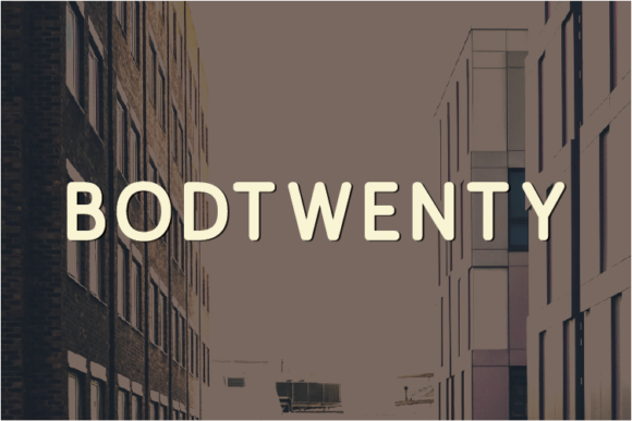 Bodtwenty Font - Featured Image