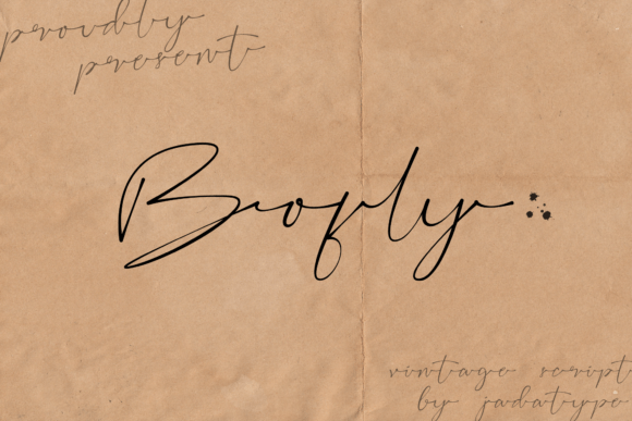 Bofly Font - Featured Image
