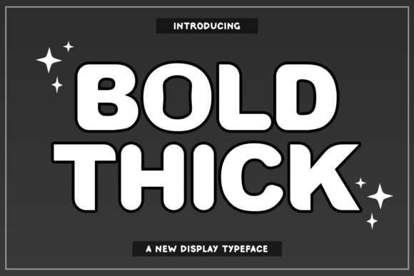 Bold Thick Font - Featured Image