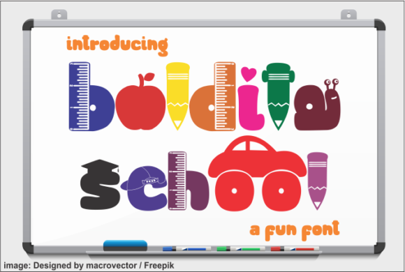 Boldita School Font - Featured Image