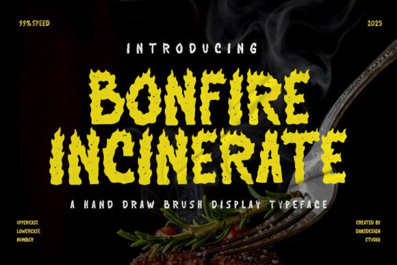 Bonfire Incinerate Font - Featured Image