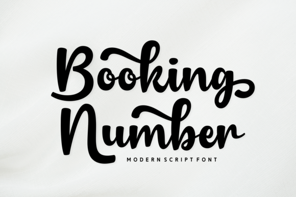 Booking Number Font - Featured Image