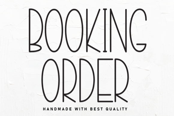 Booking Order Font - Featured Image