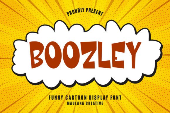 Boozley Cartoon Display Font Font - Featured Image