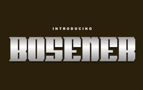 Bosener Font - Featured Image