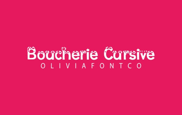 Boucherie Cursive Font - Featured Image