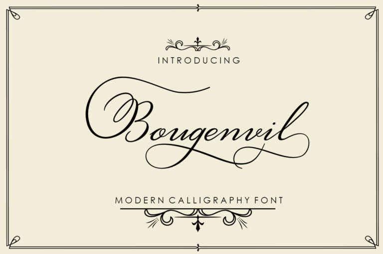 Bougenvil Font - Featured Image