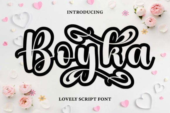 Boyka Outline Font - Featured Image