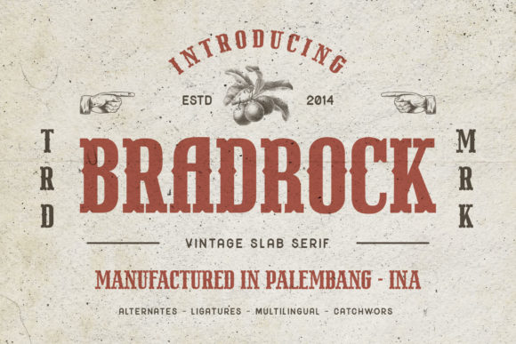 Bradrock Font - Featured Image