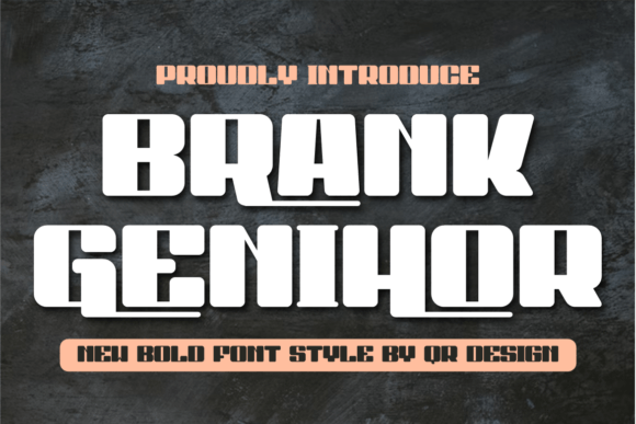 Brank Genihor Font - Featured Image