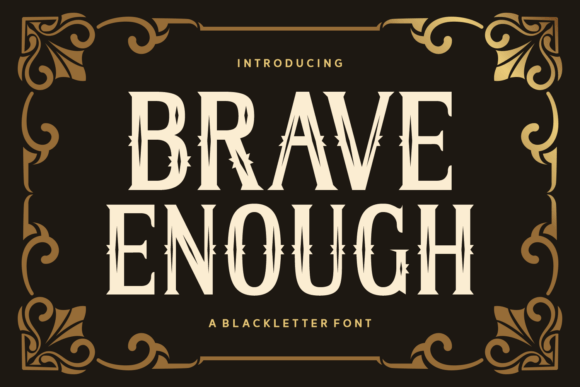 Brave Enough Font - Featured Image