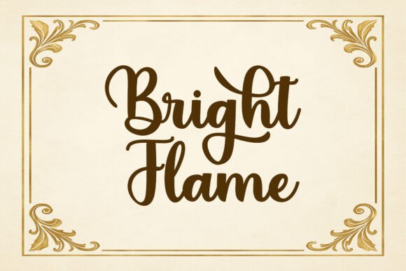 Bright Flame Font - Featured Image