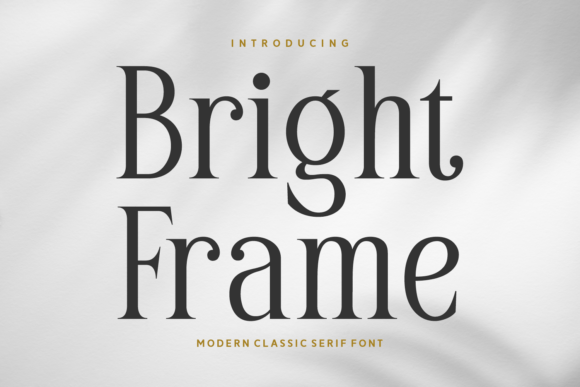 Bright Frame Font - Featured Image