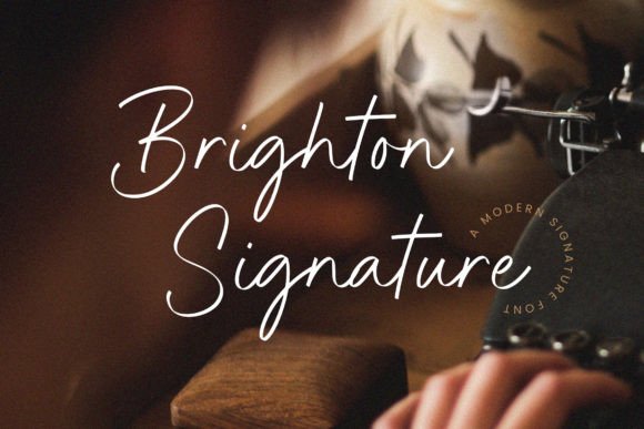 Brighton Signature Font - Featured Image