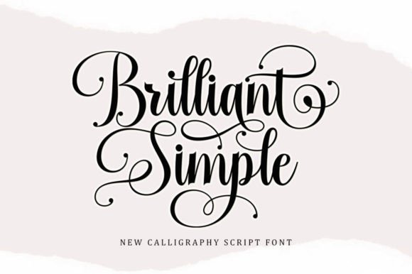 Brilliant Simple Font - Featured Image