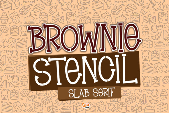 Brownie Stencil Font - Featured Image