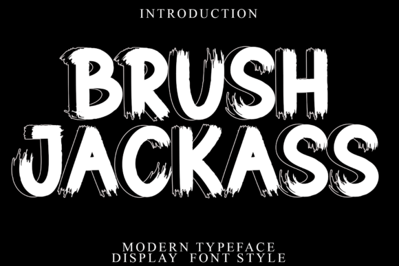 Brush Jackass Font - Featured Image