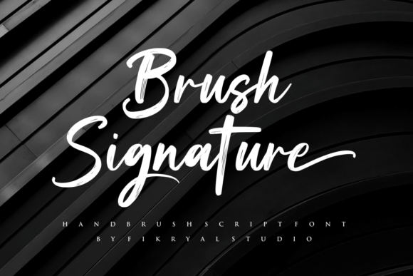 Brush Signature Font - Featured Image