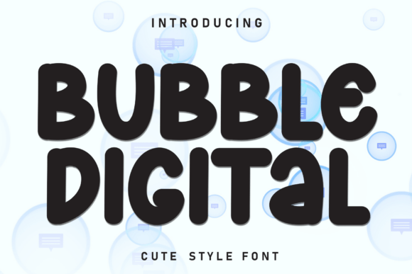 Bubble Digital Font - Featured Image