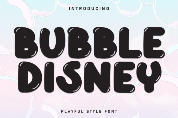 Bubble Disney Font - Featured Image