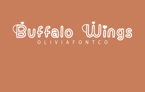 Buffalo Wings Font - Featured Image