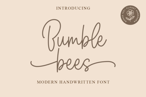 Bumble Bees Font - Featured Image