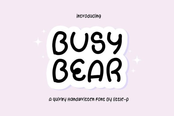 Busy Bear Font - Featured Image