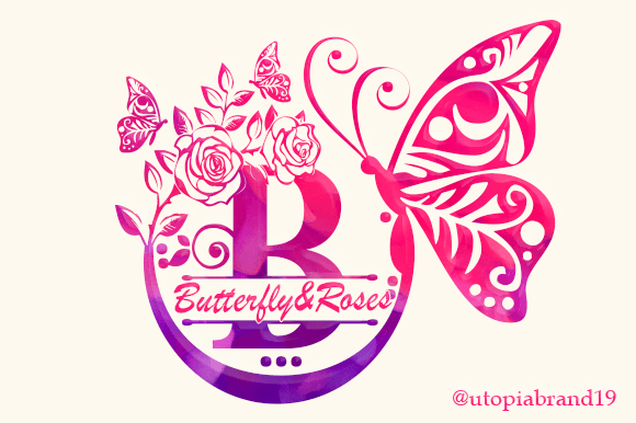 Butterfly and Roses Font - Featured Image