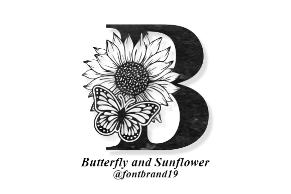 Butterfly and Sunflower Font - Featured Image