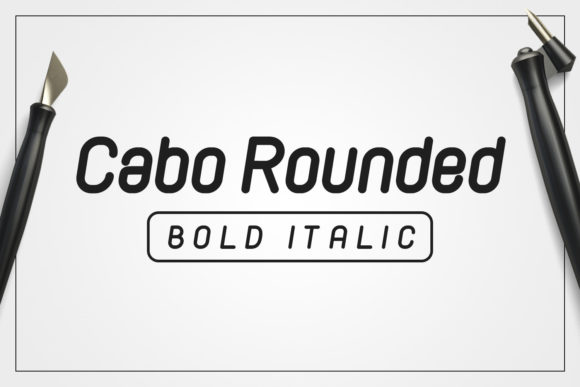 Cabo Rounded Bold Italic Font - Featured Image