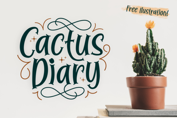 Cactus Diary Font - Featured Image