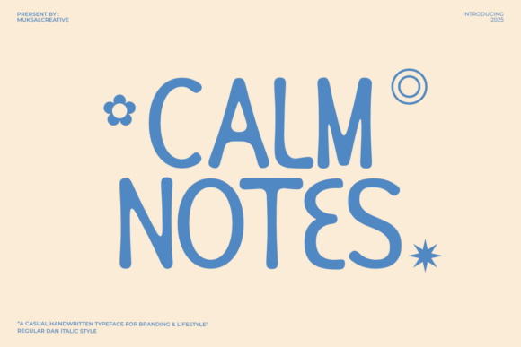 Calm Notes Font - Featured Image