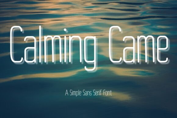 Calming Came Font - Featured Image