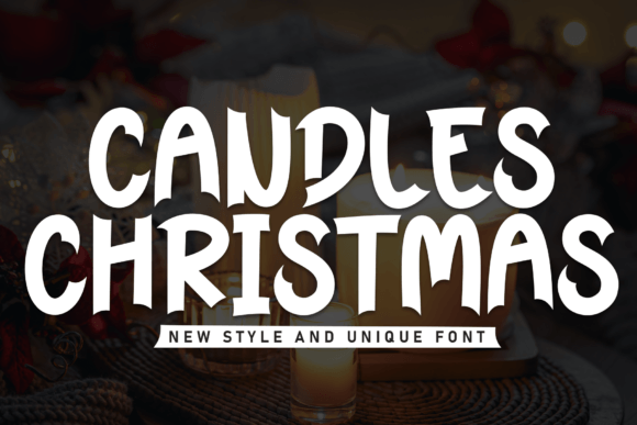 Candles Christmas Font - Featured Image