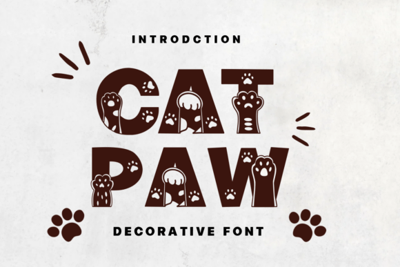Cat Paw Font - Featured Image