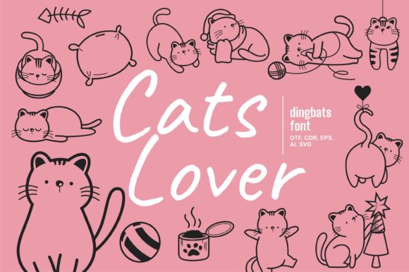 Cats Lover Font - Featured Image