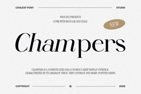 Champers Font - Featured Image