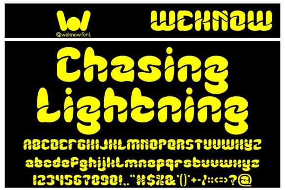 Chasing Lightning Font - Featured Image