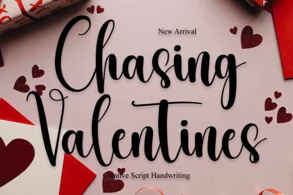 Chasing Valentines Font - Featured Image