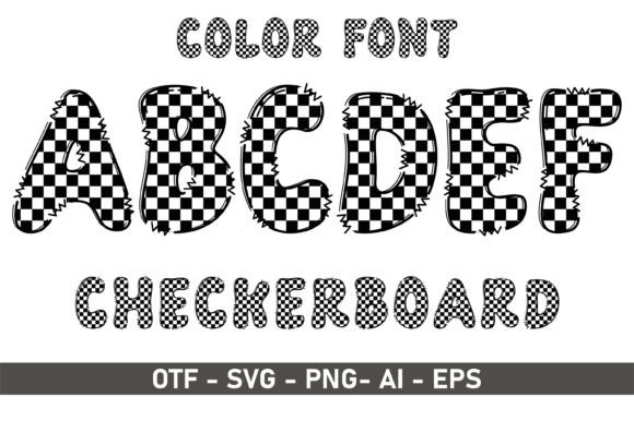 Checker Board Font - Featured Image