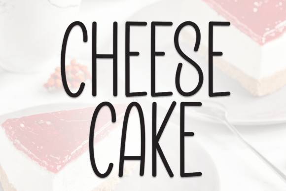 Cheese Cake Font - Featured Image
