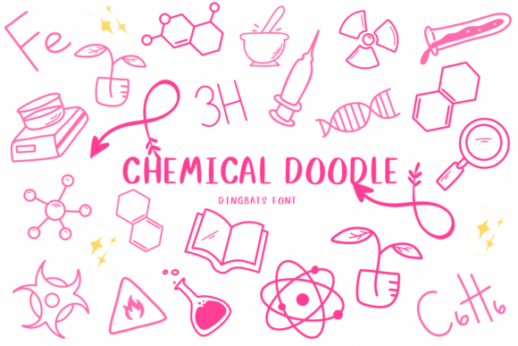 Chemical Doodle Font - Featured Image